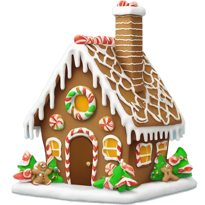 gingerbread house emoji