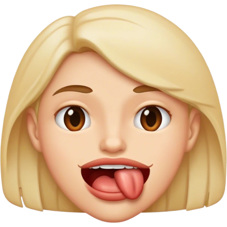 Biting lip  emoji