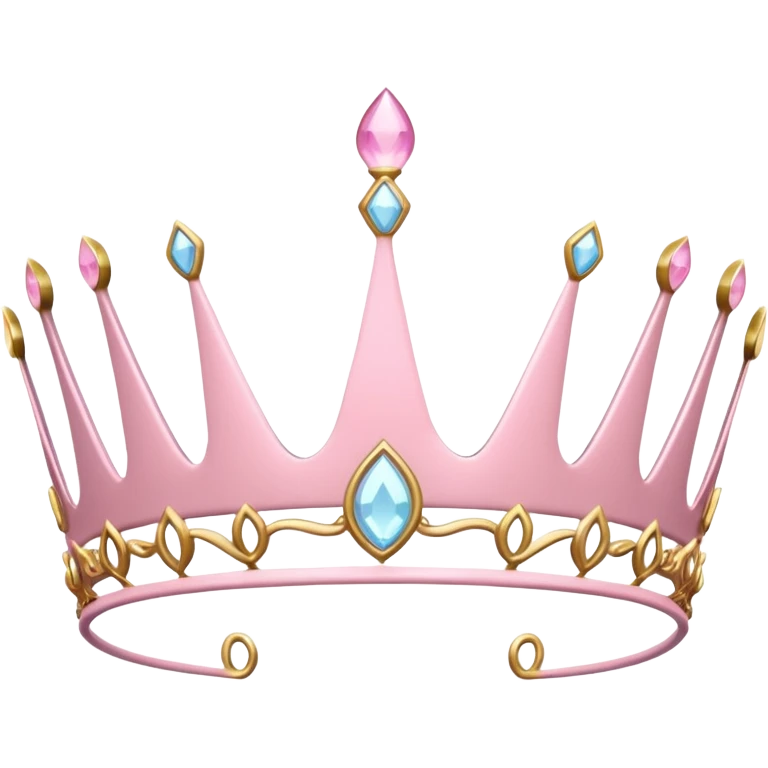 light pink tiara emoji