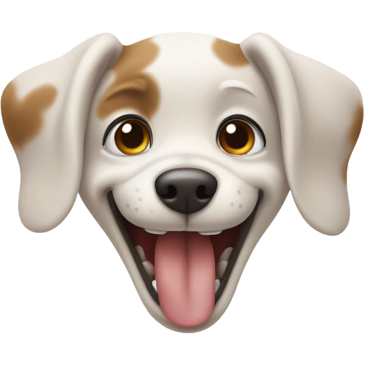 Beatboxing puppy emoji
