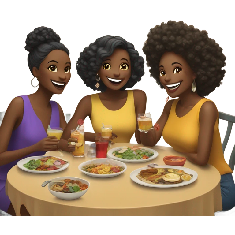 Lunch with the girls emoji