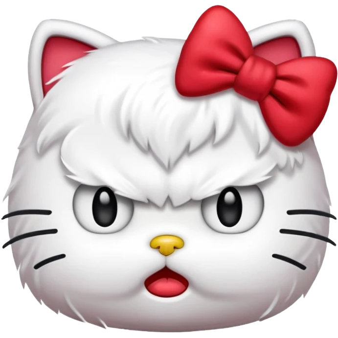 Angry hello kitty  emoji