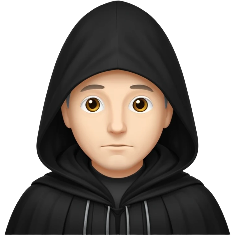 A wandering philosopher in a long black cloak emoji