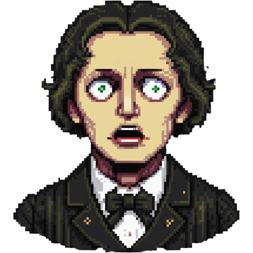 person from the 1840s with a horrified and disgusted face emoji