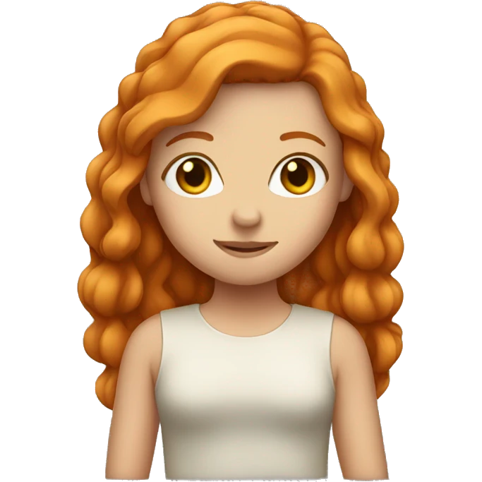 Ginger girl emoji