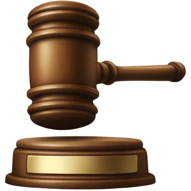 The gavel  emoji