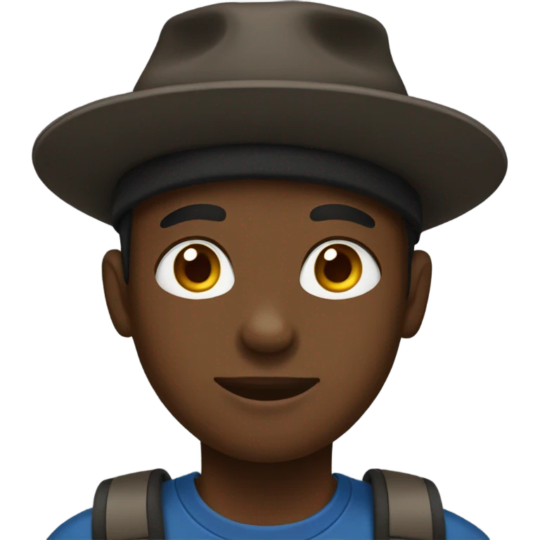 Black boy wearing a hat  emoji