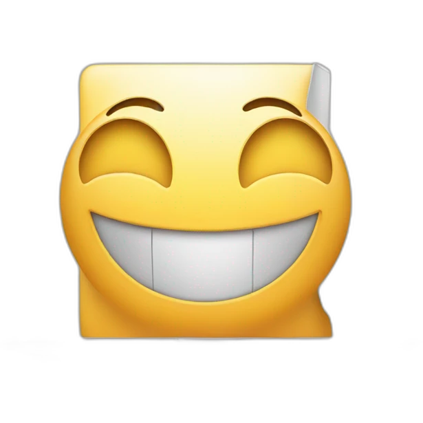 a laptop that is smiling emoji