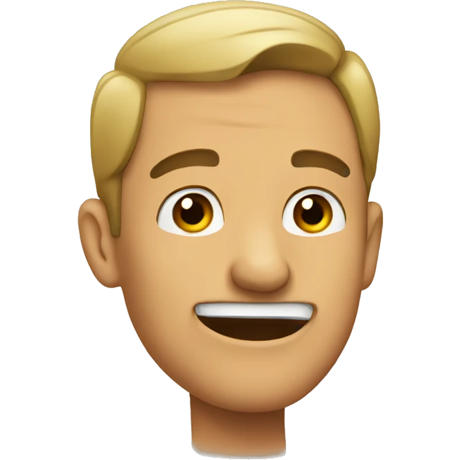 man pointing at his ear emoji