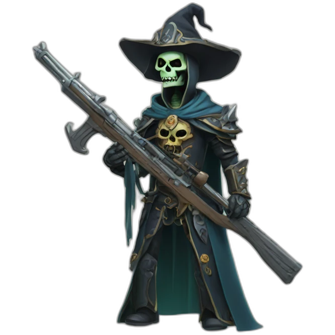 lich with rifle emoji