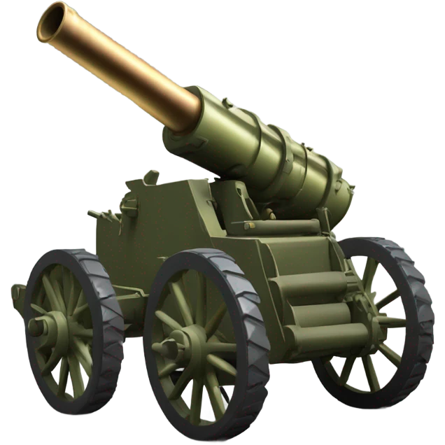 A howitzers artillery piece  emoji