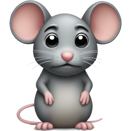 Sad mouse  emoji