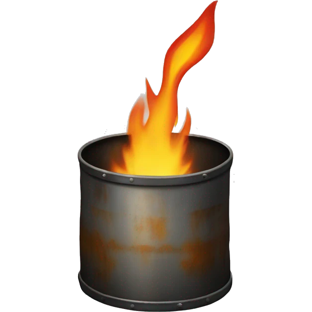 burning oil drum emoji