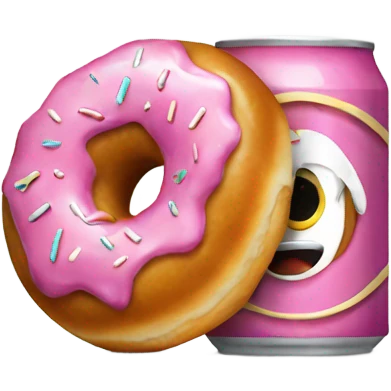 A can in a donut  emoji