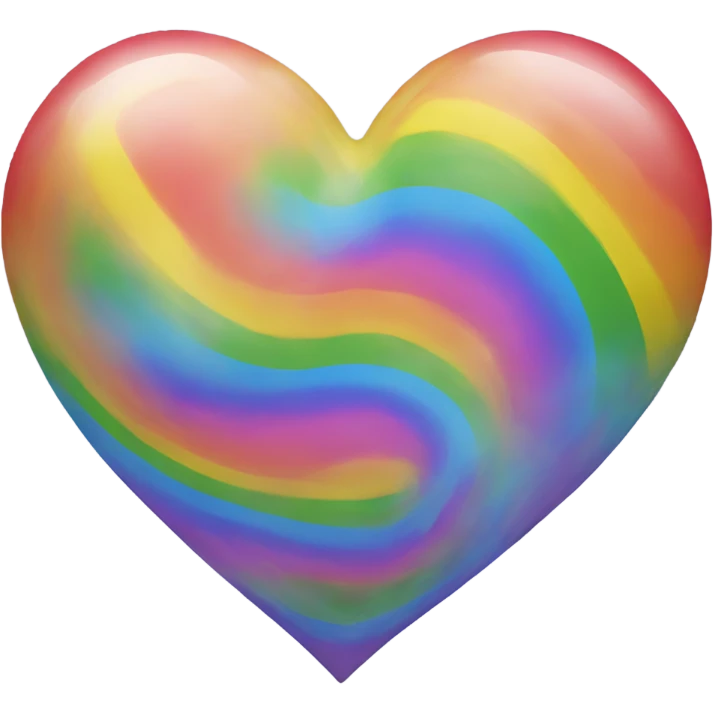 Rainbow heart  emoji