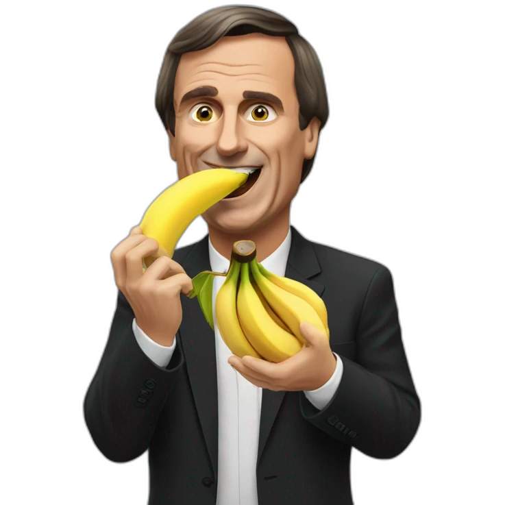 bolsonaro eating a banana emoji