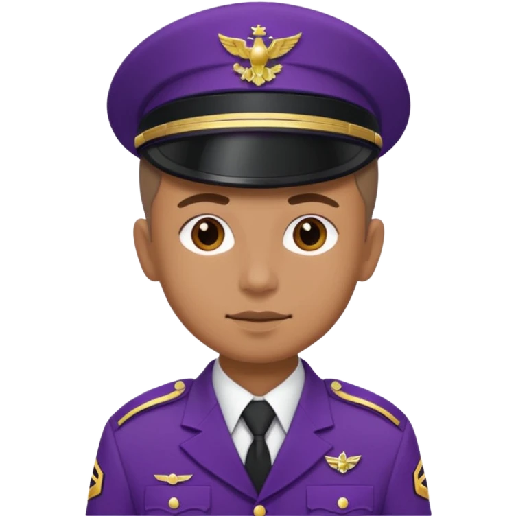 soldier with purple clothes emoji