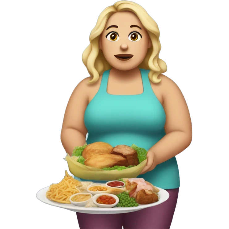 Contestant from 600 lb life with food emoji