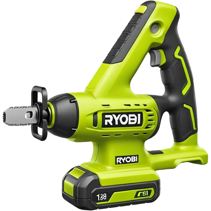 RYOBI ONE+ 18V Cordless Reciprocating saw battery  emoji