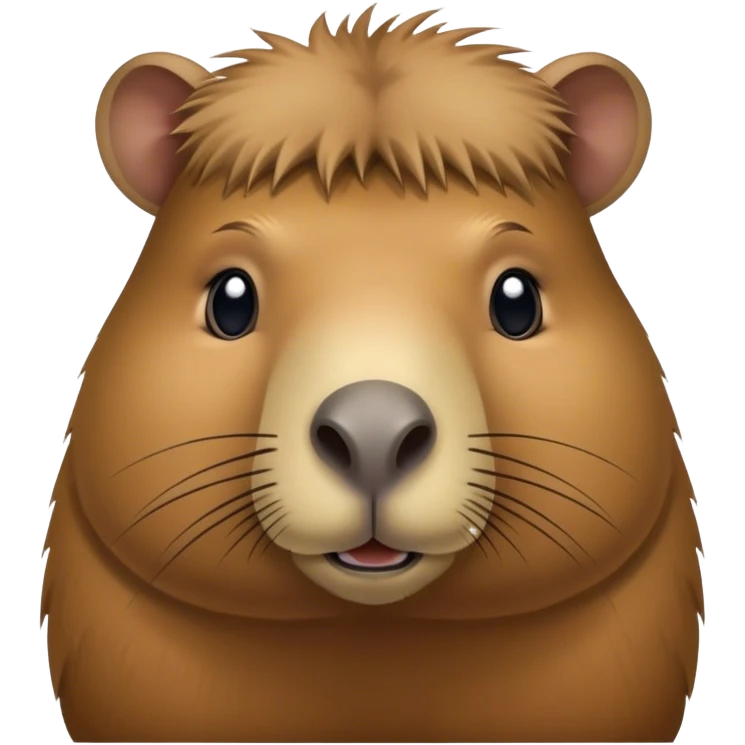 capybara with an edgar cut emoji
