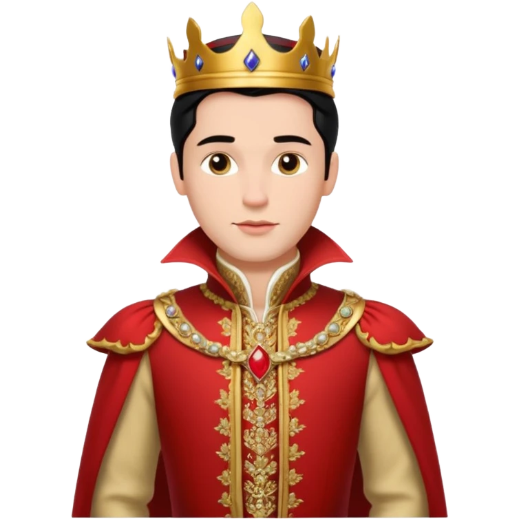the prince from Snow White, royal pose emoji