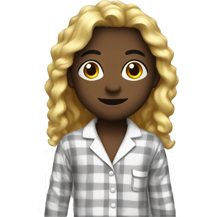 pajamas black emoji