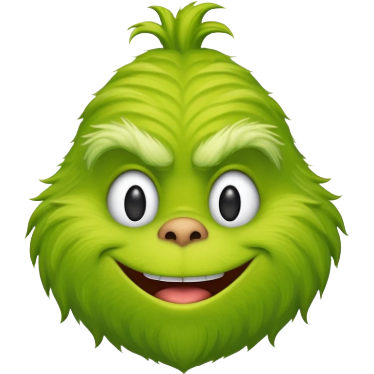 Create a Grinch emoji for a teams chat but make it more original style to the movie emoji