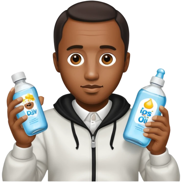 p diddy holding baby oil emoji
