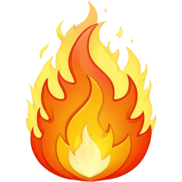 me un fuego pixeleado emoji