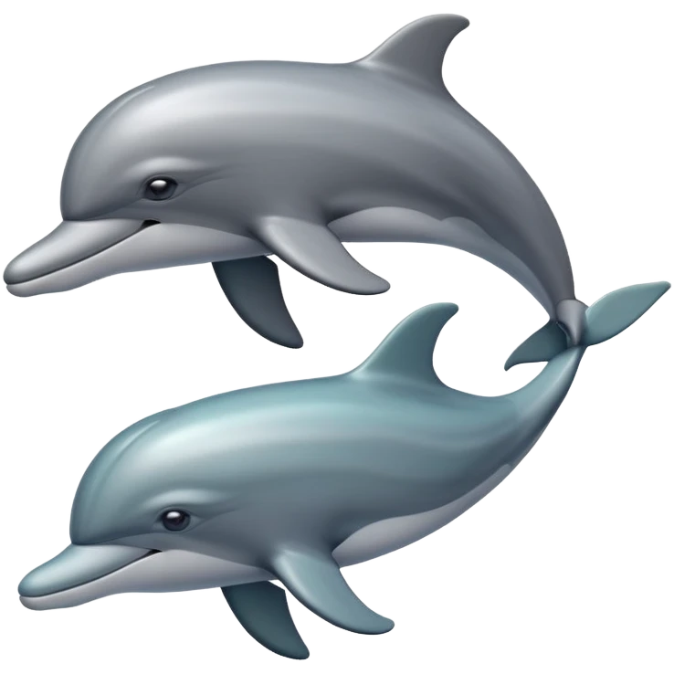 three and a half dolphins emoji