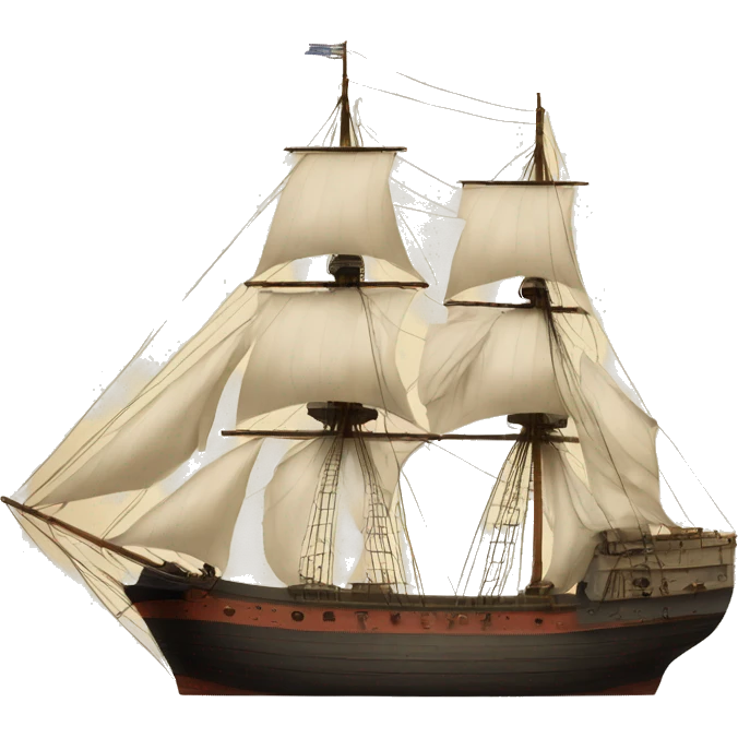 19th century cargo ship emoji