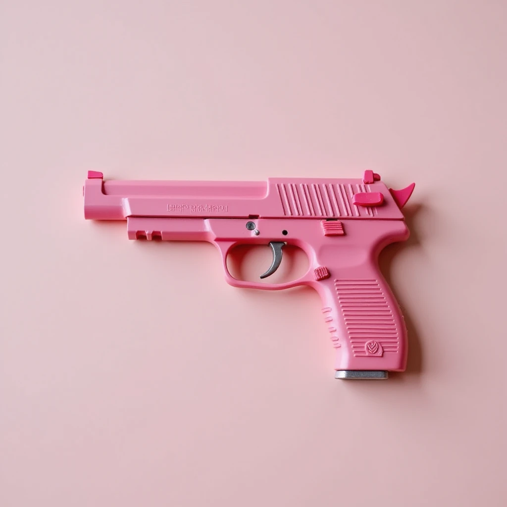 Pink heart pistol, remove background emoji