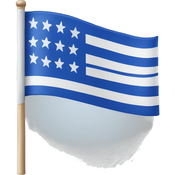 white blue white flag emoji