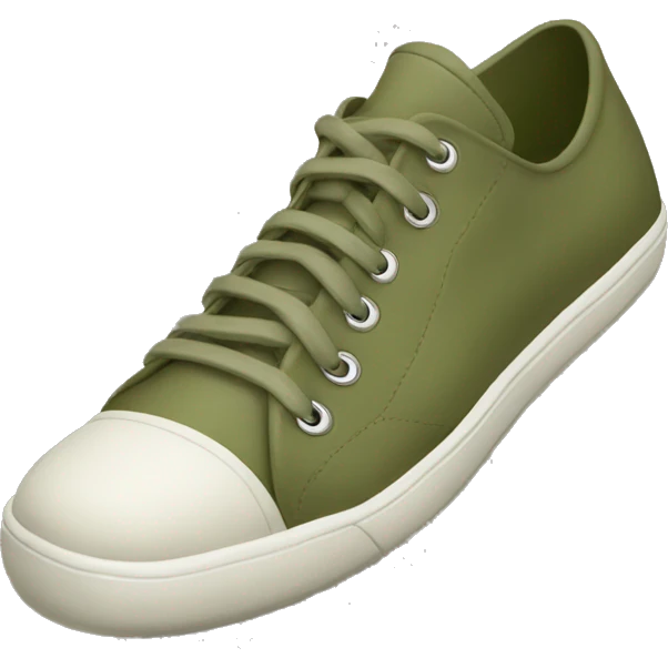 olive color sneakers emoji