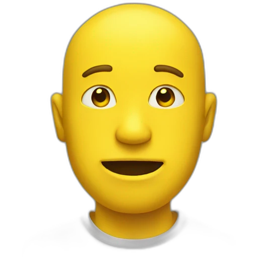yellow man emoji