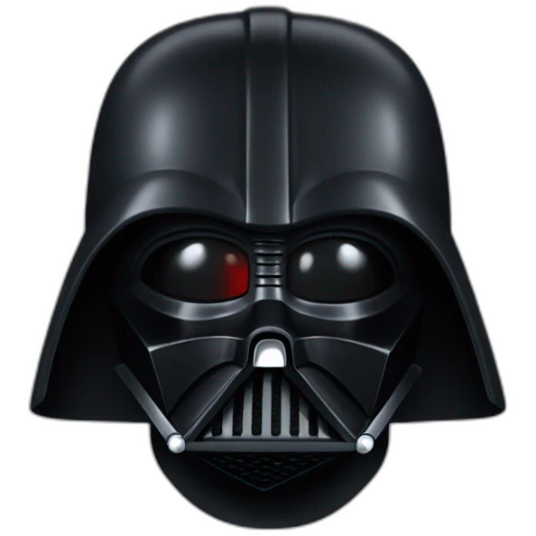 Darth vader sin casco emoji