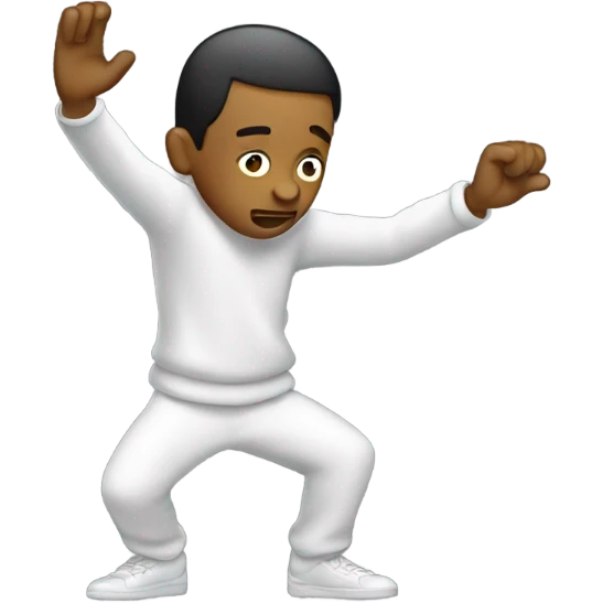 Guy making a dab emoji