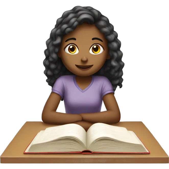 girl studying emoji