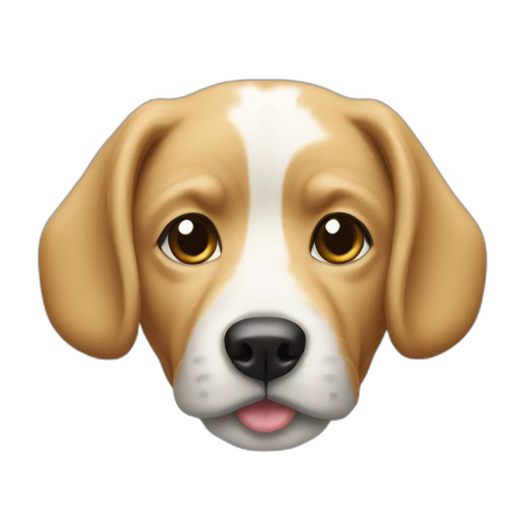 Le chien porte un manteau  emoji