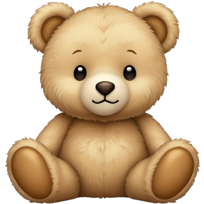 beige teddy bear emoji