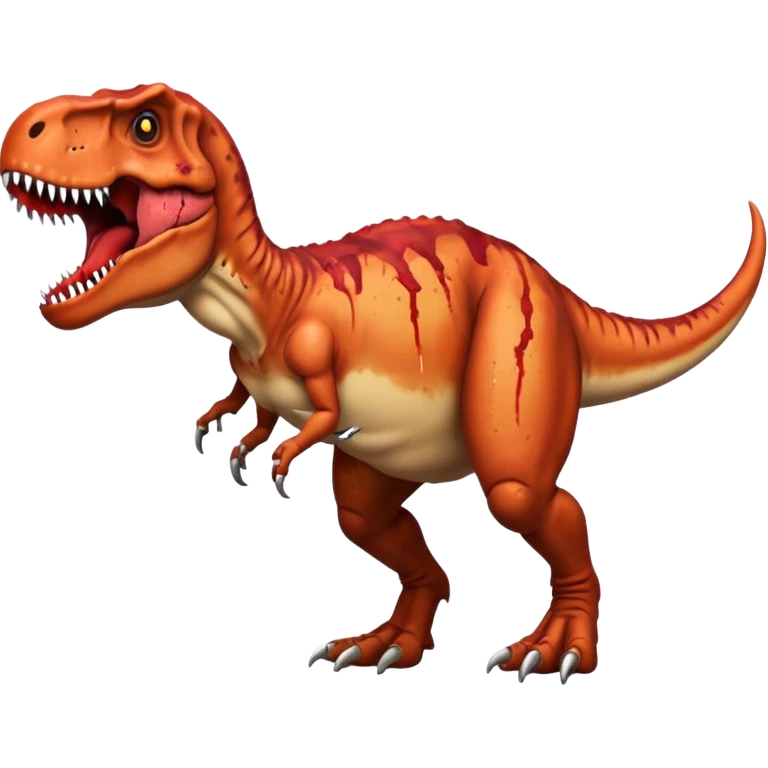 En küçük mermi ile ölen t-rex emoji