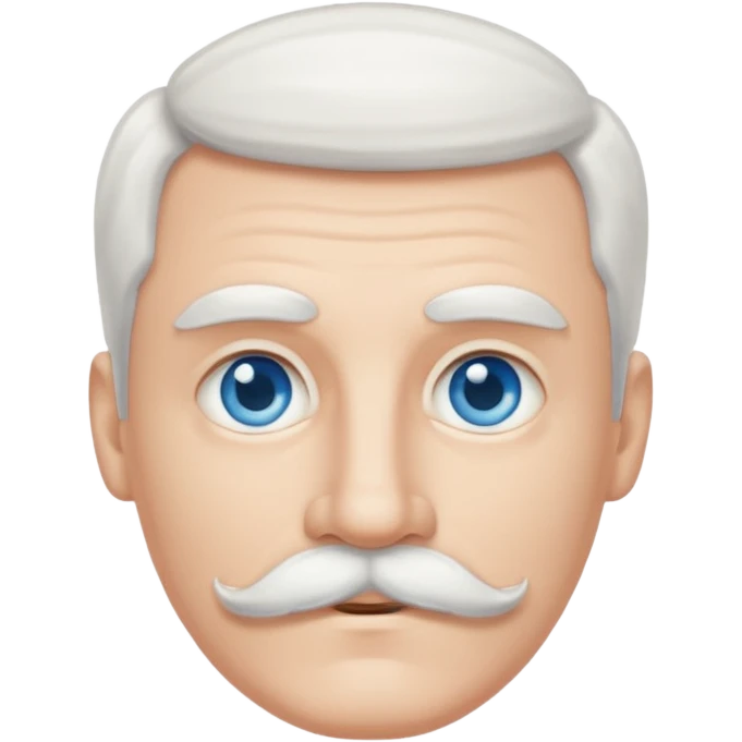 white man white mustache emoji