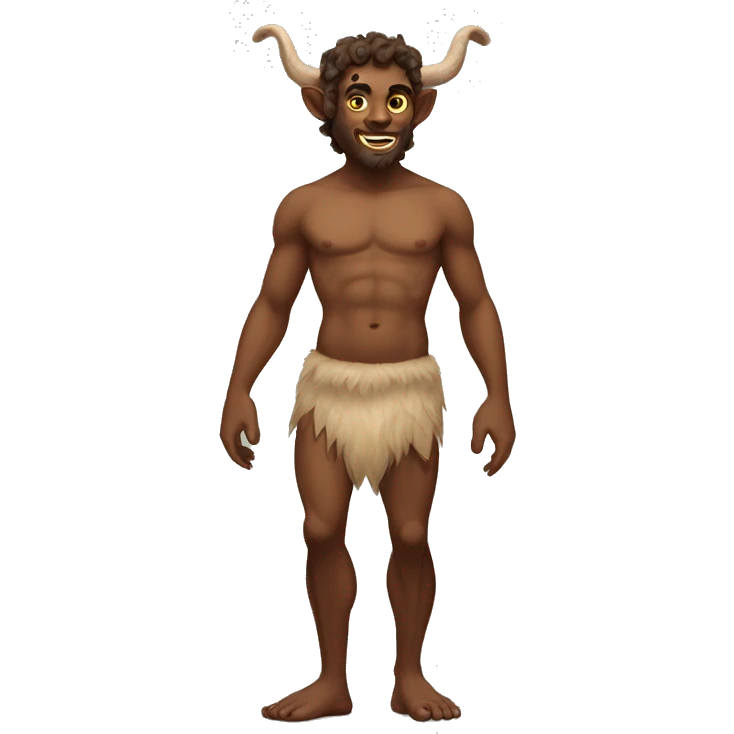 Full body satyr emoji