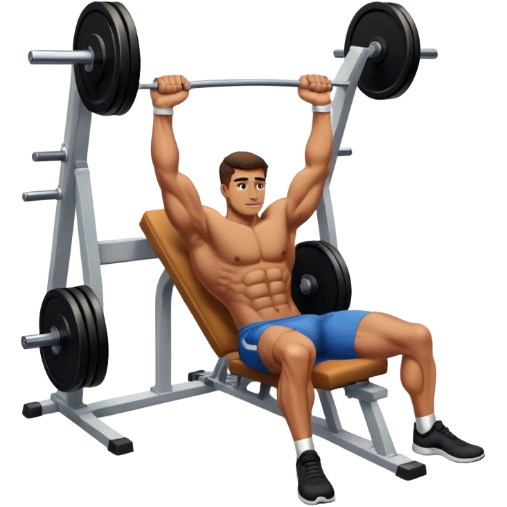 a guy doing leg-press emoji