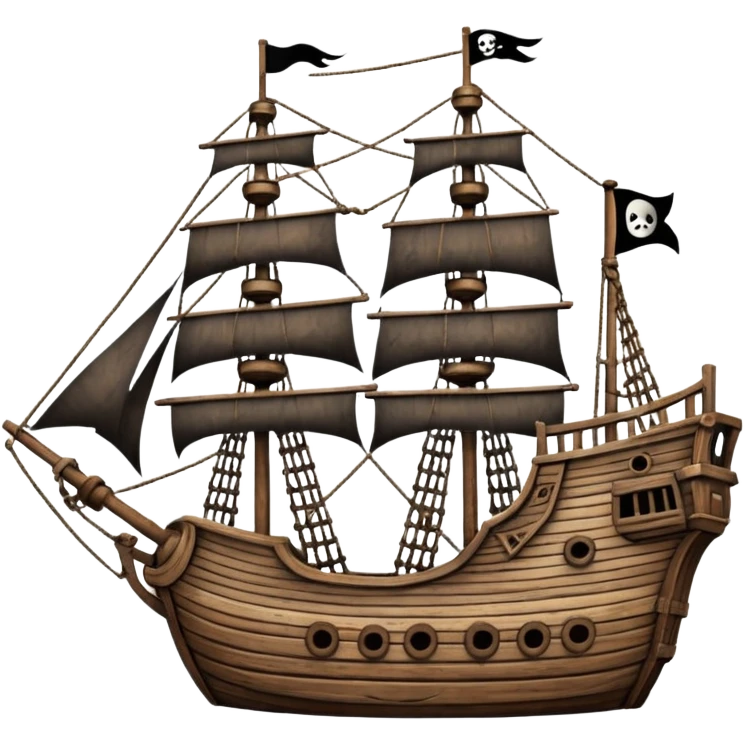 pirate ship for penguins emoji