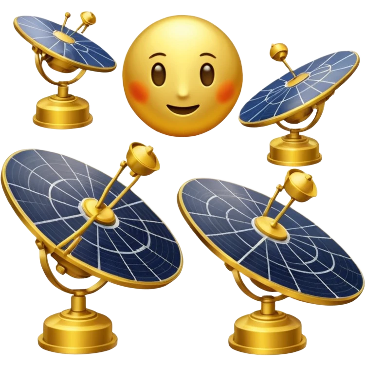 Satellites with Gold Panels emoji