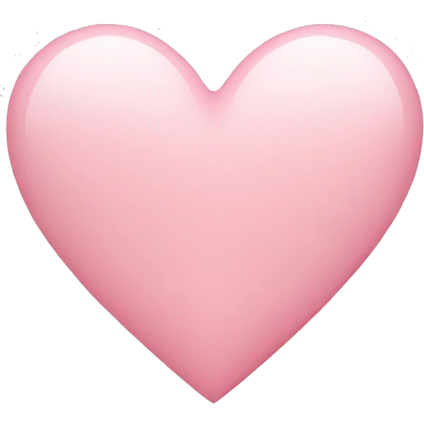 light pink heart emoji