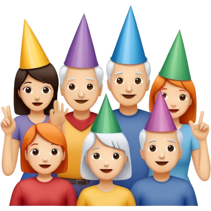 Excited Frank Gehry party emoji