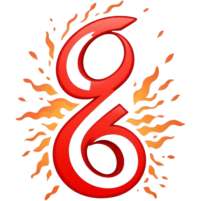Bold red number 1000000 with energetic double underlines like the 100 emoji, vibrant and dynamic design conveying extreme approval and excitement emoji