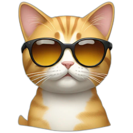 Cat with sunglasses emoji